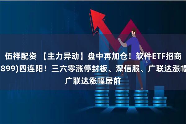 伍祥配资 【主力异动】盘中再加仓！软件ETF招商(159899)四连阳！三六零涨停封板、深信服、广联达涨幅居前